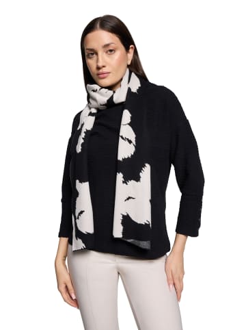 Betty Barclay Basic-Schal mit Jacquard in Patch Black/Cream