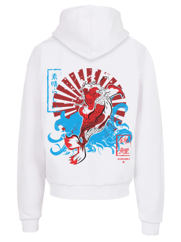 F4NT4STIC Ultra Heavy Hoodie Japan Koi Fisch Karpfen in weiß