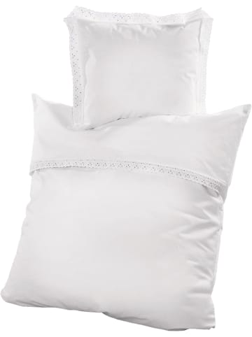 Erwin Müller Linon Baby-Bettwäsche in weiß