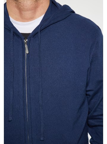DreiMaster Maritim Men Cardigan in Marine