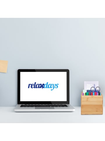 relaxdays Ordnungsbox in Natur - (B)35 x (H)12 x (T)14 cm
