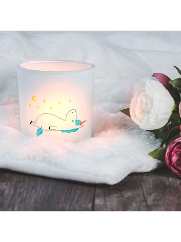 Mr. & Mrs. Panda Kerzenhalter Glas Einhorn Sternenhimmel ohne Sp... in Transparent