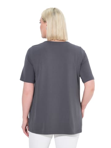 Ulla Popken Shirt in graphitgrau