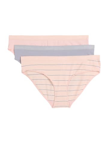 Marc O'Polo Slip Essentials in rose/lilac gray/rose stripe
