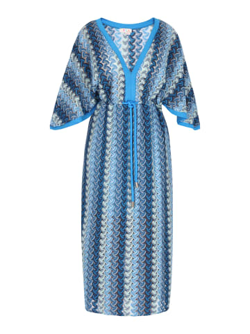 IZIA Damen Kleid in Blau Mehrfarbig