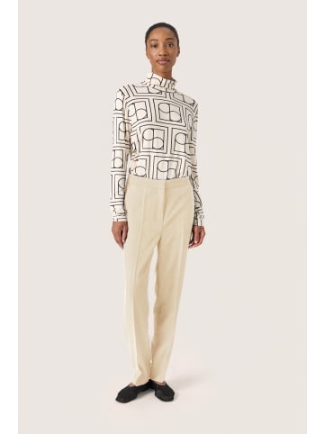 Soaked in Luxury Casual Hose SLCewtona Gerade Passform in Oatmeal