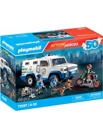 Playmobil Action Heroes 71597 Geldtransporter Ganovenjagd +3 Polizisten ab 4 Jahren