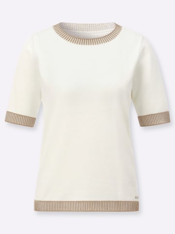 WITT WEIDEN Kurzarm-Pullover in ecru