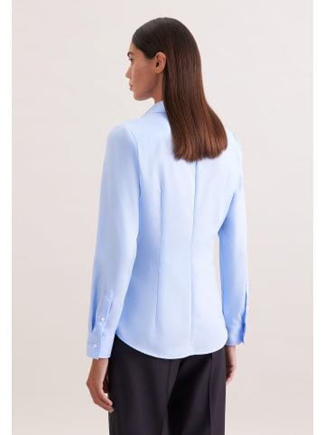 Seidensticker Hemdbluse Slim in Mittelblau