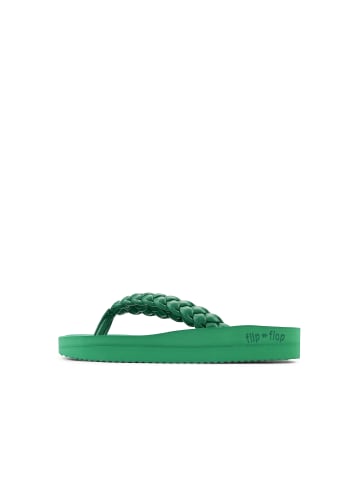 Flip Flop Zehentrenner "wedgy*weave" in SmaragdgrÃ¼n