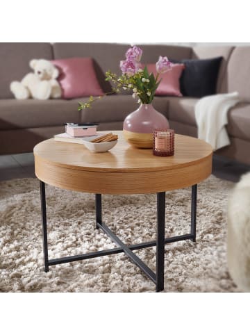 FineBuy Couchtisch in Braun / MDF / 69x69x69