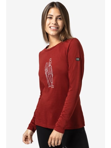 super.natural Merino Longsleeve in rot