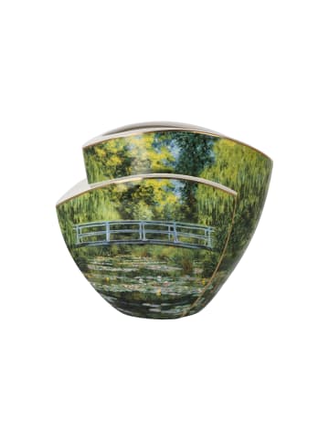 Goebel Vase " Monet Japanische Brücke " in Grün