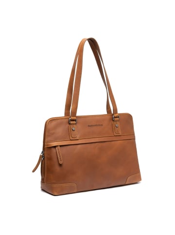 The Chesterfield Brand Branson Schultertasche Leder 37 cm Laptopfach in cognac