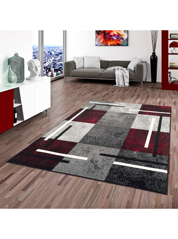 Pergamon Teppich Trendline Karo in schwarz