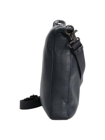 Mandarina Duck Mellow Leather - Schultertasche 28 cm (nero) in dress blue