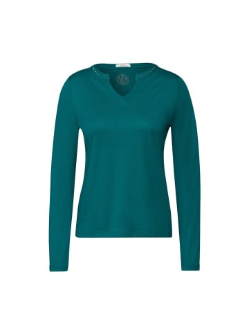Cecil Langarmshirt in petrol green