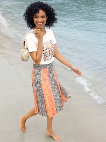 Heine Druck-Shirt in ecru-taubenblau-bedruckt