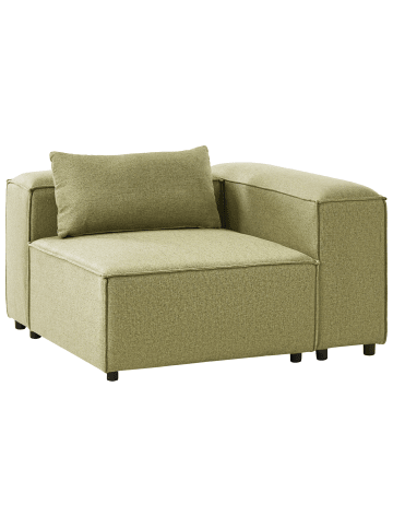 Beliani 3-tlg Sofaelement BRANDE in Grün symmetrisch