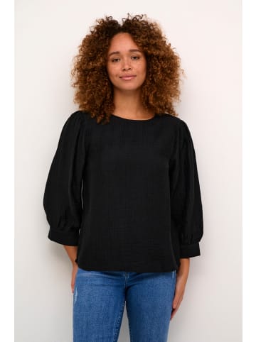 Kaffe Langarm-Bluse KAjerome Regular fit in Black Deep