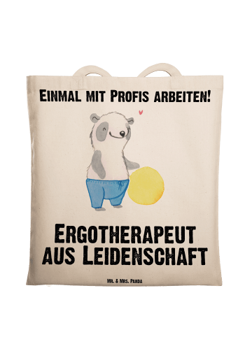 Mr. & Mrs. Panda Schultertasche Ergotherapeut Leidenschaft mit S... in Creme