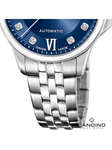 Candino Analog-Armbanduhr Candino Automatik silber mittel (ca. 34mm)