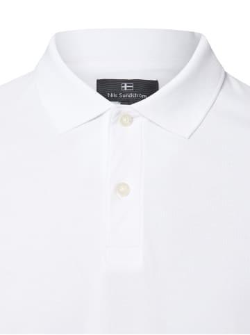 Nils Sundström Poloshirt in weiß - 0010