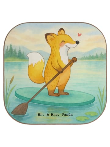Mr. & Mrs. Panda Untersetzer Fuchs Stand Up Paddling Design ohne... in Weiß