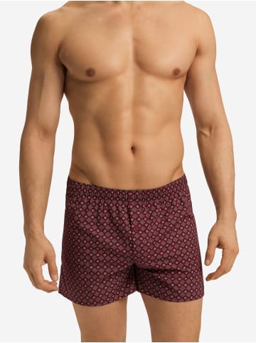 Hanro Boxer Fancy Woven in red gems print