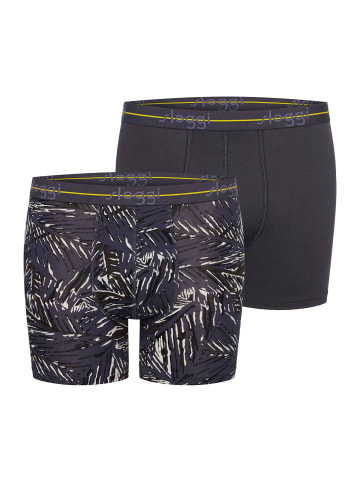 Sloggi Langer Boxer Blue Start in light grey melange