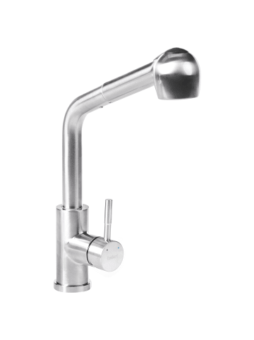 Beliani Küchenarmatur WICHABAI in Silber - (W) 27 x (H) 35 x (L) 6 cm