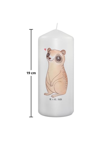 Mr. & Mrs. Panda Kerze Plumplori Glücklich ohne Spruch in Weiß