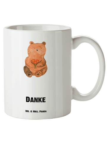 Mr. & Mrs. Panda Kaffeepott Bär Dankbar mit Spruch in Weiß