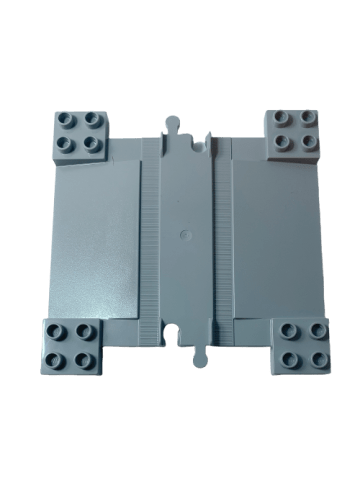 LEGO DUPLO® Eisenbahn Bahnübergang Hellgrau 3x Teile - ab 18 Monaten in gray