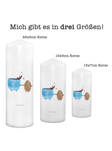 Mr. & Mrs. Panda Wachskerze Kaffee Bohne ohne Spruch in Weiß