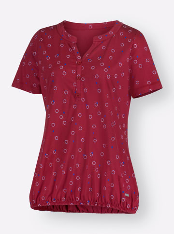 WITT WEIDEN Print-Shirt in kirsche-weiß-bedruckt