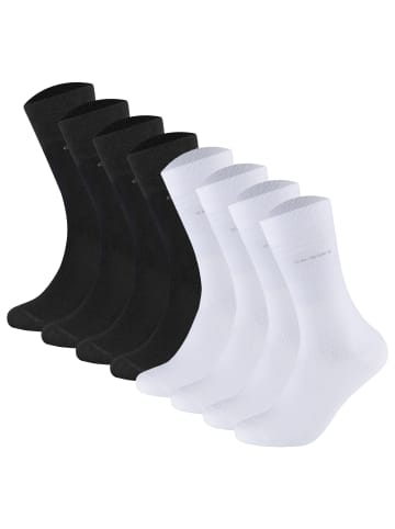 camano Socken 8er Pack in Schwarz/Weiß