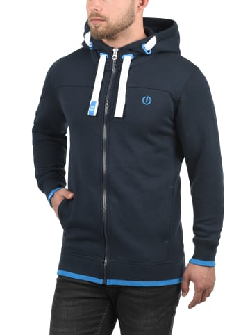 !SOLID Kapuzensweatjacke in blau