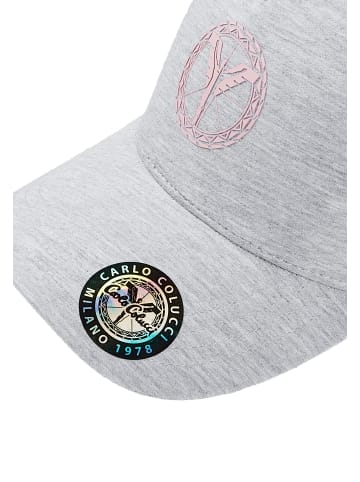 Carlo Colucci Baseball Cap D'Elia in Grau Meliert