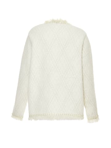 ALARY Damen Strickjacke in Wollweiss