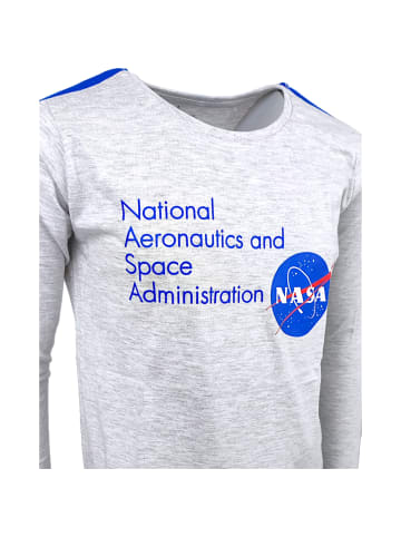 Nasa Langarmshirt NASA in Grau