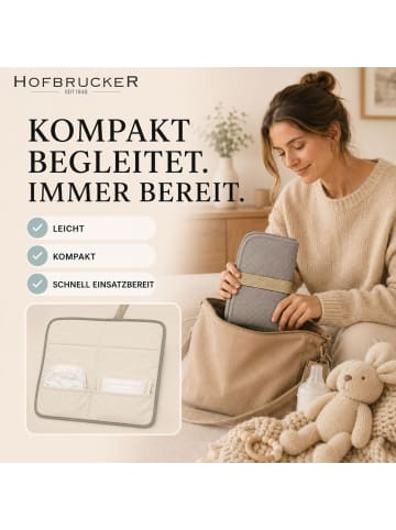 Hofbrucker MARA Faltbare Wickelunterlage für unterwegs in Taupe