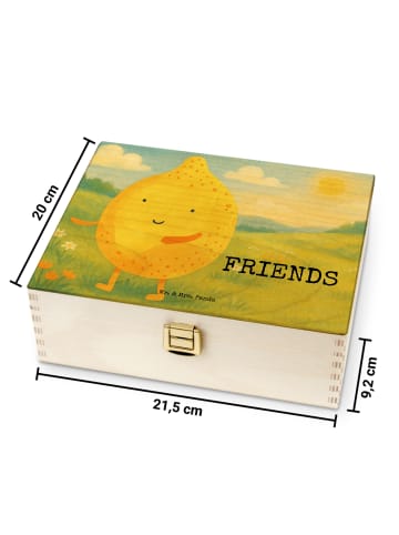 Mr. & Mrs. Panda Teebeutel Aufbewahrung Beste Freunde Zitrone De... in Weiß