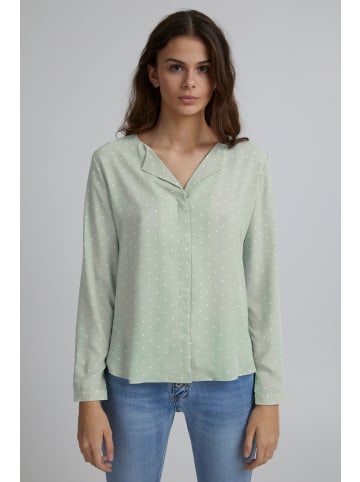 b.young Langarmbluse BYHIALICE AOP SHIRT -20807486  Langarmbluse mit gepunktetem Muster in Grün