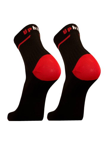 UphillSport Laufsocken FRONT 2er Pack in Black, red