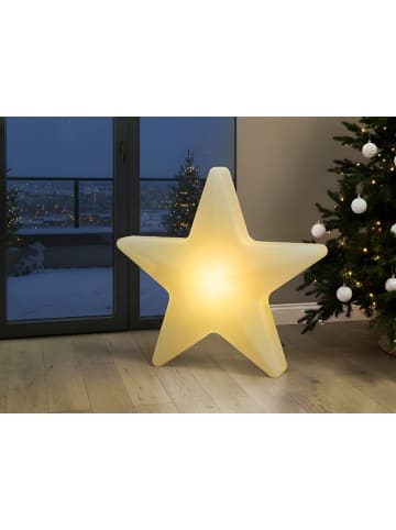 Beliani Dekorative Leuchte für den Außenbereich OLSAN in Weiß