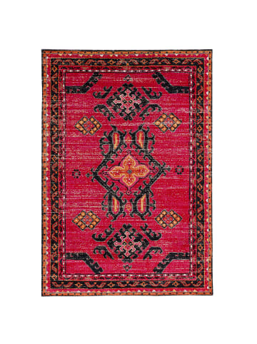 Pergamon Kurzflor Designer Teppich Modern Vintage Orient Muster in Rot