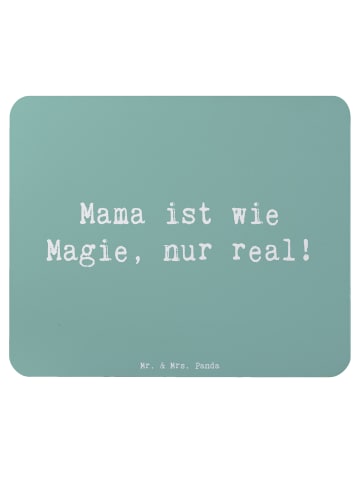 Mr. & Mrs. Panda Mouse-Pad Spruch Magische Mama mit Spruch in Meeresbrise