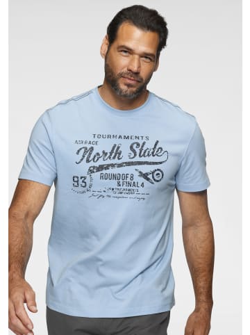 Man's World Rundhalsshirt in eisblau