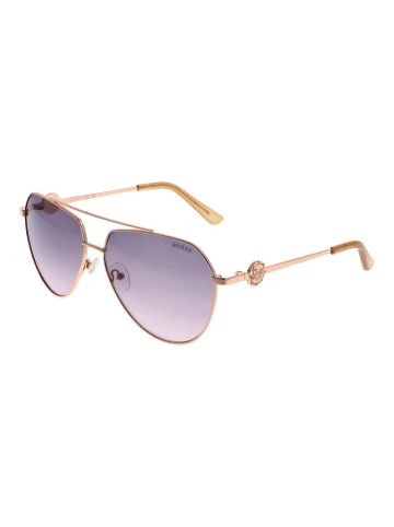 Guess Frauen Sonnenbrille Flieger Rose Gold